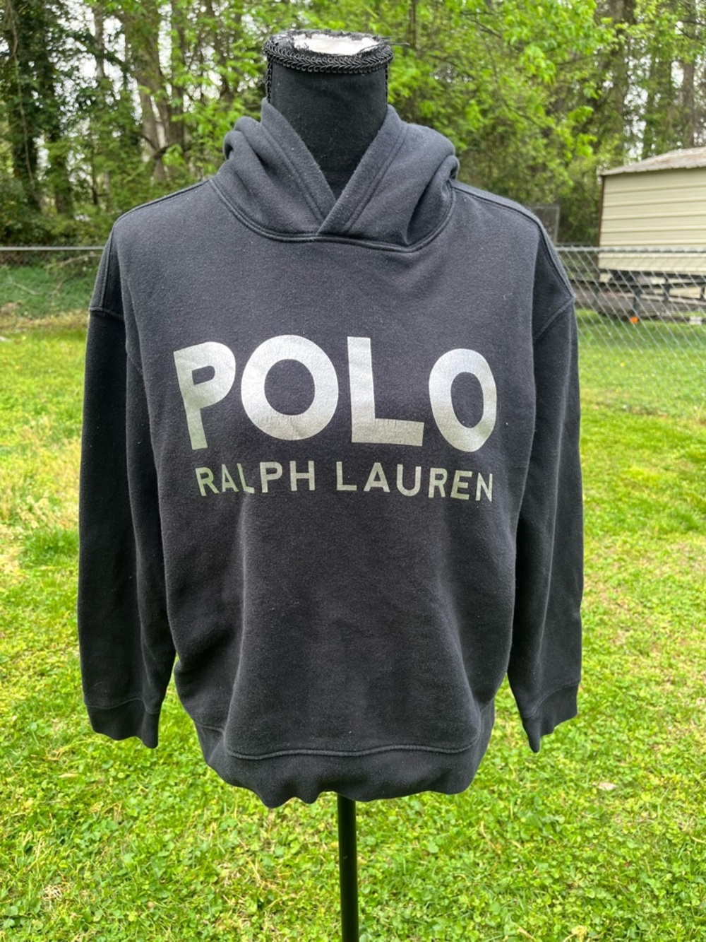 Polo by Ralph Lauren Black Hooded Zip Sweatshirt